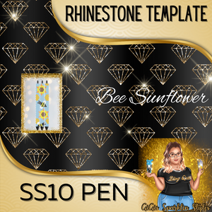 Bee Sunflower Pen Pattern SS10